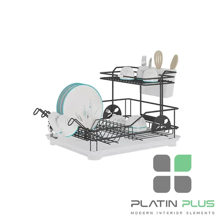 platin 610 جاظرفی 1/5 طبقه پاتریس پلاتین کد 610 | آبچکان دو طبقه فلزی آشپزخانه