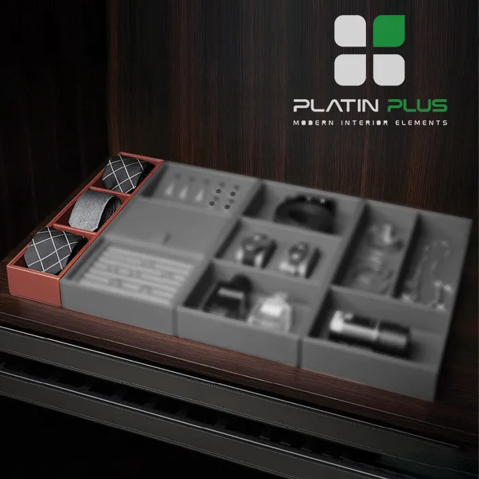باکس چرمی جای کراوات فانتونی J917 , J937 , J957 فرنچ استایل | نظم‌دهنده لوکس و ضد چروک