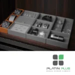 باکس چرمی جای کراوات فانتونی J917 , J937 , J957 فرنچ استایل | نظم‌دهنده لوکس و ضد چروک