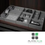 باکس چرمی جای کراوات فانتونی J917 , J937 , J957 فرنچ استایل | نظم‌دهنده لوکس و ضد چروک