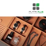 باکس چرمی ساعت و کمربند فانتونی J919 , J939 , J959 فرنچ استایل نظم‌دهنده لوکس و محافظ اکسسوری - Image 4