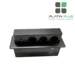 پریز لیفت آپ مستطیلی مدل ELea فانتونی N319 | رنگ مشکی
