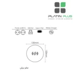 پریز لیفت آپ دستی وایرلس شارژر مدل SlideVolt فانتونی N375 | رنگ نوک مدادی