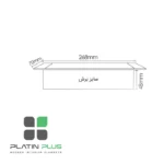 پریز برق توکار رومیزی درب دار فانتونی N401-N403 مدل مستطیلی | ۳ رنگ